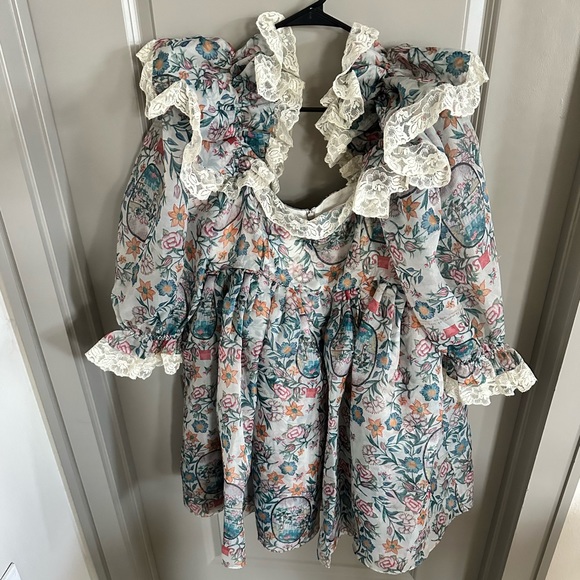 Selkie Sugarfrill Dress In Lamour Print - Picture 4 of 7